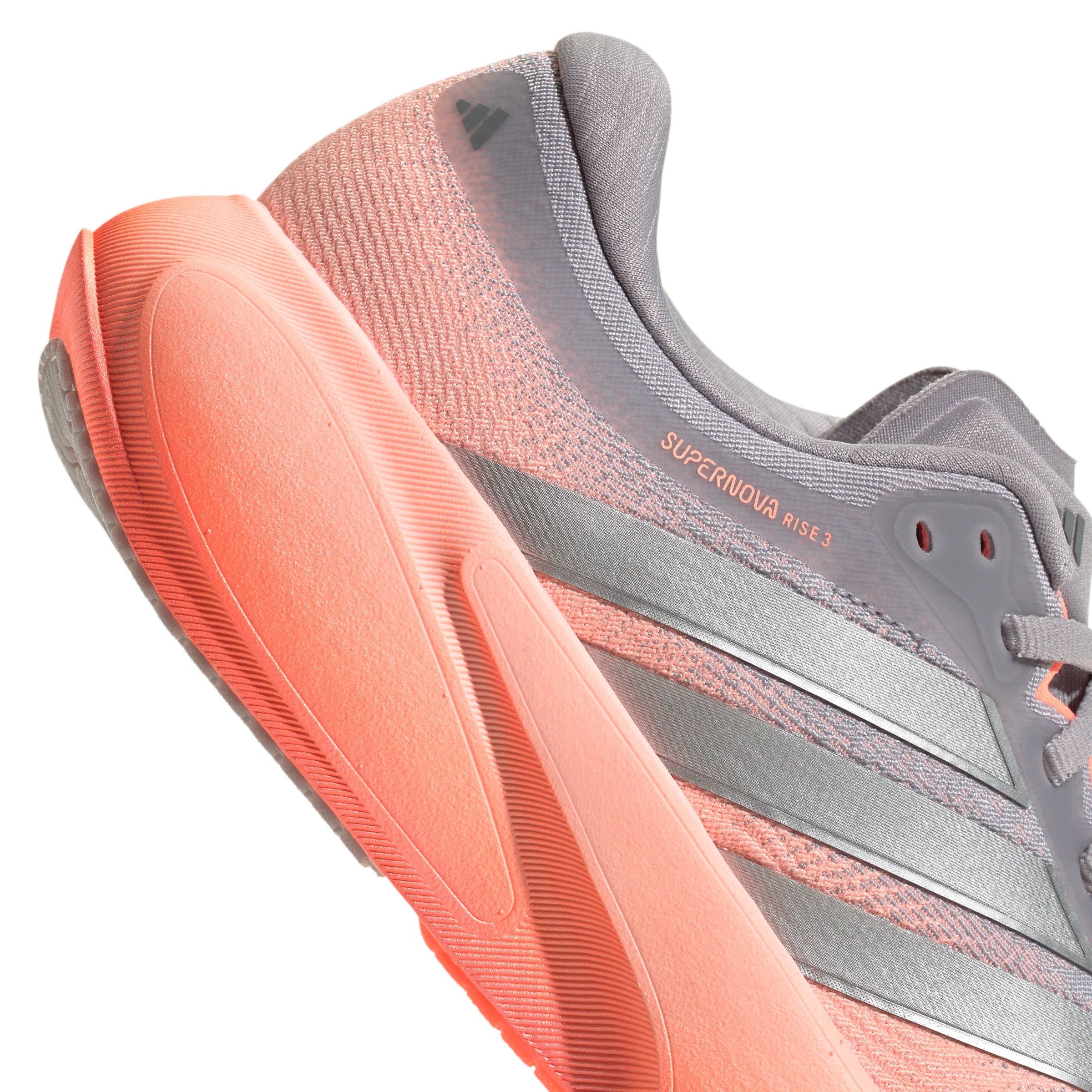 Adidas Womens Supernova Rise 3 - Clear Orange/Silver Metallic/Glory Grey - Neutral - SS26 - Image 7