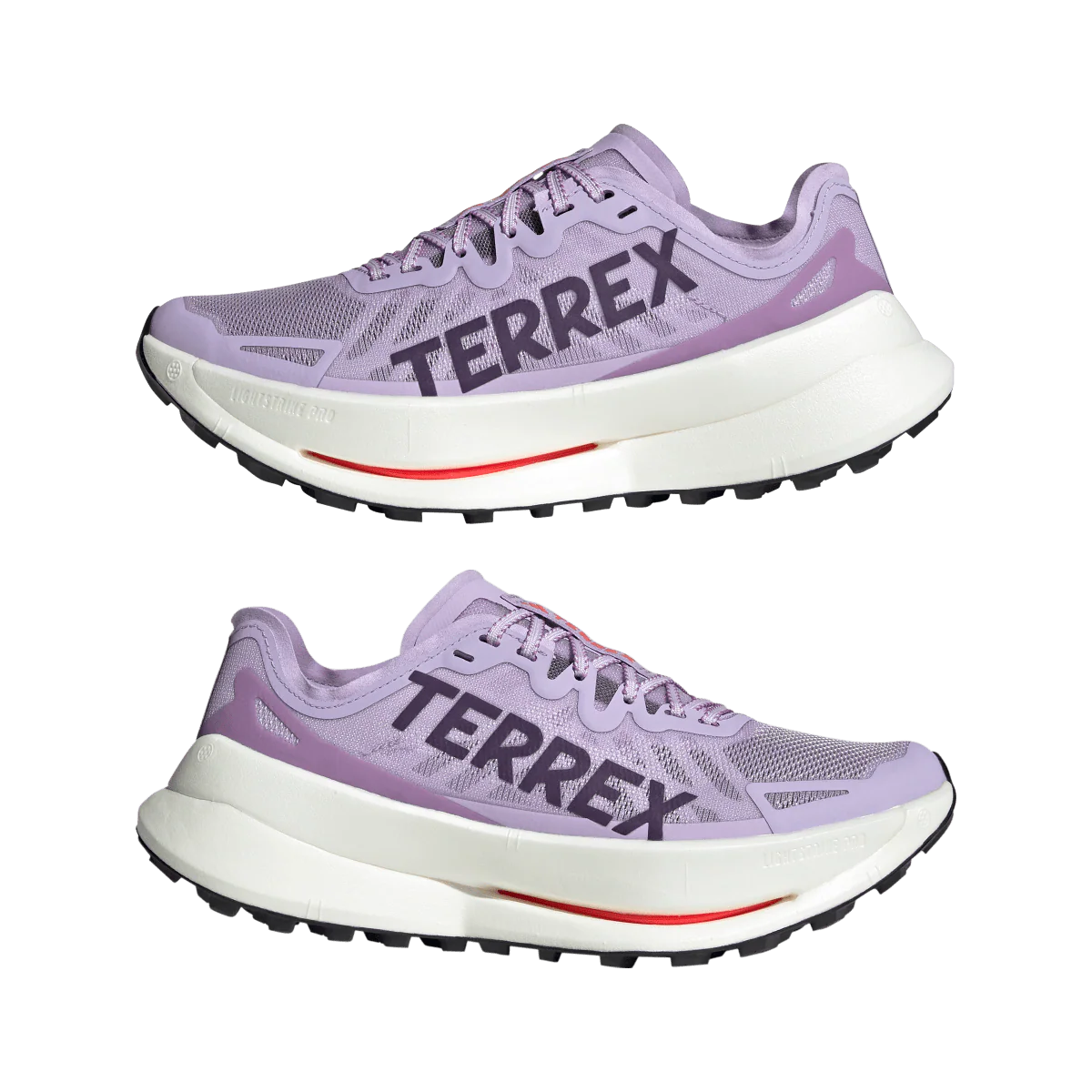Adidas Womens Terrex Agravic Speed Ultra - Powder Plum/Aurora Plum/Lucid Red - Trail - AW25 - Image 7