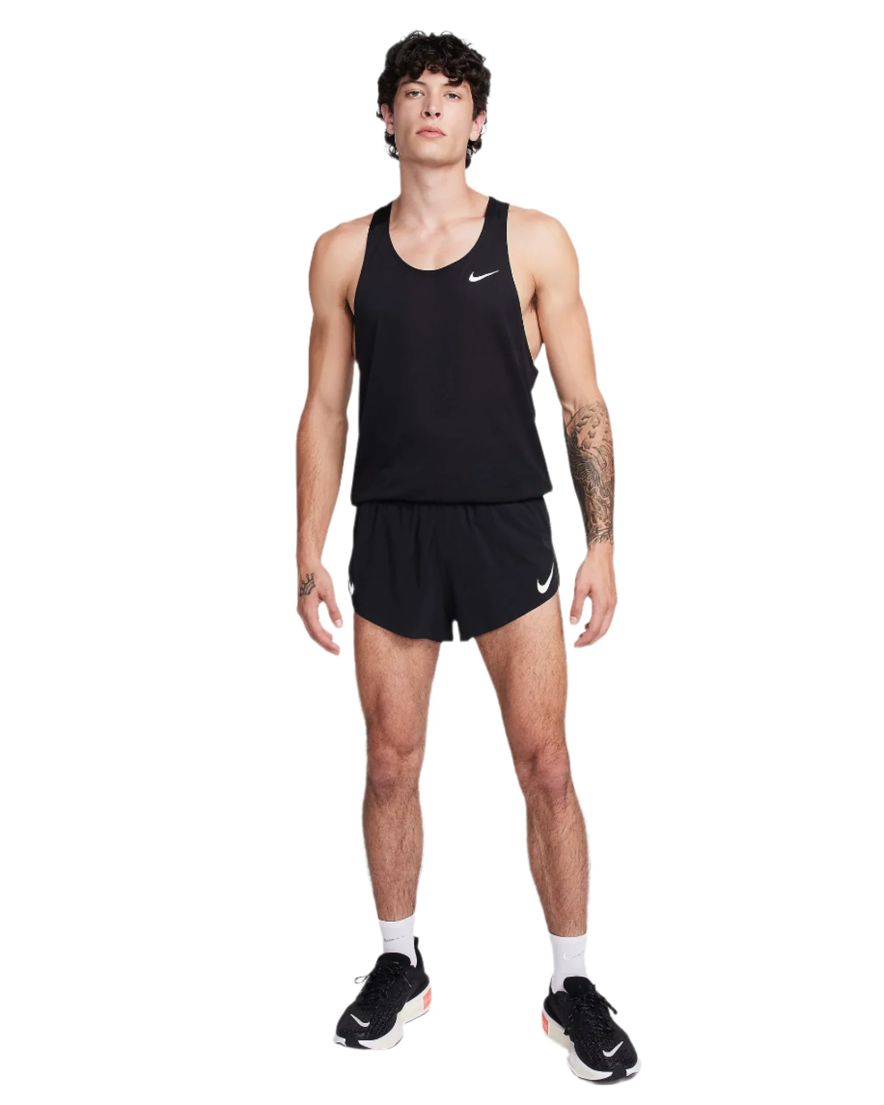 Nike Mens Aeroswift Dri-Fit 2in Short - Black/Summit/White - Image 3