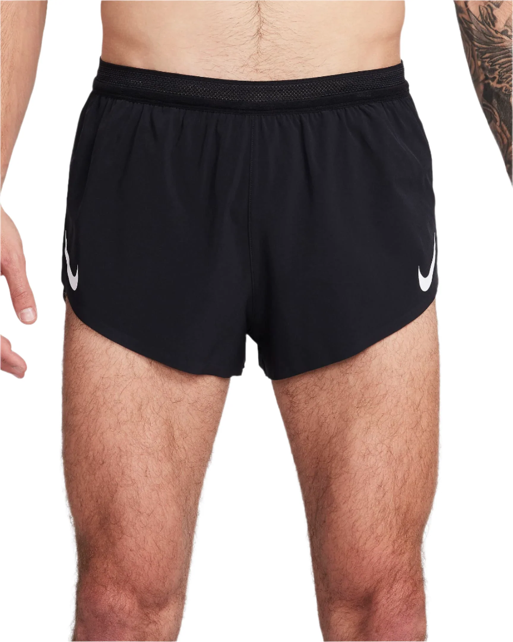 Nike Mens Aeroswift Dri-Fit 2in Short - Black/Summit/White - Image 9